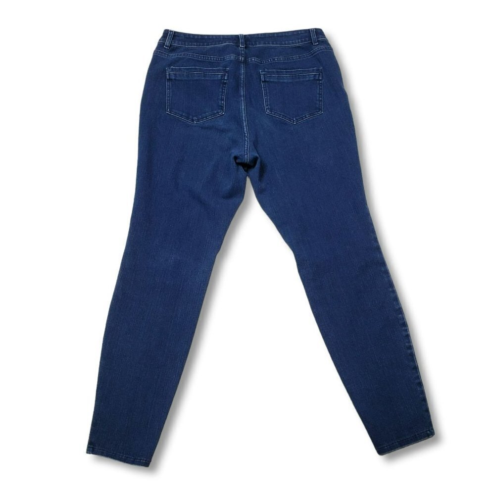 J Jill Premium Flex High Rise Legging Jeans Womens 12 Dark Wash‎ - Picture 5 of 9